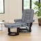 Flash Furniture Bali Contemporary Multi-Position Recliner with Horizontal Stitching and Ottoman BT-7818-GY-GG - alternate 1